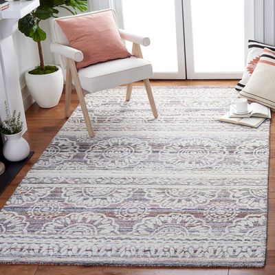 SAFAVIEH Metro Collection 3' x 5' RedIvory MET910Q Handmade Entryway Living Room Foyer Bedroom Accent Rug