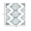 SAFAVIEH Moroccan Tassel Shag Collection Accent Rug - 4' x 6', Green & Ivory, Boho Design, Non-Shedding & Easy Care, 2-inch Thick Ideal for High Traffic Areas in Foyer, Living Room, Bedroom (MTS652Y) view 2
