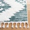SAFAVIEH Moroccan Tassel Shag Collection Accent Rug - 4' x 6', Green & Ivory, Boho Design, Non-Shedding & Easy Care, 2-inch Thick Ideal for High Traffic Areas in Foyer, Living Room, Bedroom (MTS652Y) view 4