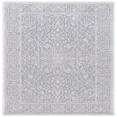 SAFAVIEH Reflection Collection Accent Rug - 2'3" x 3', Light Grey & Cream, Non-Shedding & Easy Cleaning, Ideal for Entryway, Living Room, Bedroom (RFT670C)