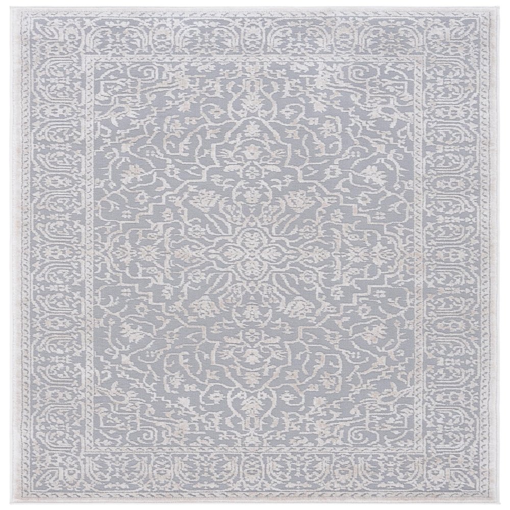 SAFAVIEH Reflection Collection Accent Rug - 2'3" x 3', Light Grey & Cream, Non-Shedding & Easy Cleaning, Ideal for Entryway, Living Room, Bedroom (RFT670C)
