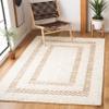 SAFAVIEH Natura Collection Accent Rug - 4' x 6', Ivory & Natural, Handmade Wool, Ideal for High Traffic Areas in Entryway, Living Room, Bedroom (NAT721A) view 1