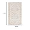 SAFAVIEH Isabella Collection Runner Rug - 2'2" x 11', Cream & Beige, Oriental Design, Non-Shedding & Easy Care, Ideal for High Traffic Areas in Living Room, Bedroom (ISA936A) view 2