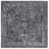 SAFAVIEH Marquee Collection Area Rug - 6' Square, Black & Ivory, Handmade, Ideal for High Traffic Areas in Living Room, Bedroom (MRQ117Z) view 2