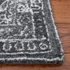 SAFAVIEH Marquee Collection Area Rug - 6' Square, Black & Ivory, Handmade, Ideal for High Traffic Areas in Living Room, Bedroom (MRQ117Z) view 3