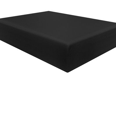 800 Thread Count 100% Cotton Sheets - 3-Piece Short Queen Size Sets, Luxury Sateen Sheets, 1 Fitted Sheet and 2 Pillowcase, Fits Mattress Upto 12" Deep Pocket - Black