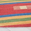 SAFAVIEH Montauk Collection 6' Round Blue/Red MTK555M Handmade Boho Cotton Entryway Foyer Living Room Bedroom Kitchen Area Rug view 4