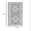 SAFAVIEH Isabella Collection Runner Rug - 2'2" x 11', Grey & Cream, Oriental Design, Non-Shedding & Easy Care, Ideal for High Traffic Areas in Living Room, Bedroom (ISA916F) view 2