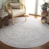 SAFAVIEH Reflection Collection Area Rug - 6'7" Round, Cream & Ivory, Non-Shedding & Easy Cleaning, Ideal for Living Room, Bedroom (RFT670D) view 1