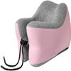 NCRD Travel Pillow, 360 U-Shaped Memory Foam Neck Pillow Head Support Soft Pillow for Sleeping Rest, Airplane Car & Home Use (Color : Pink) view 1