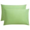 800 Thread Count 100% Cotton Sheets - 3-Piece Twin Size Sets, Luxury Sateen Sheets, 1 Fitted Sheet and 2 Pillowcase, Fits Mattress Upto 12" Deep Pocket - Sage view 2