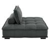 Modway Saunter Tufted Fabric Armless Chair, Gray view 4
