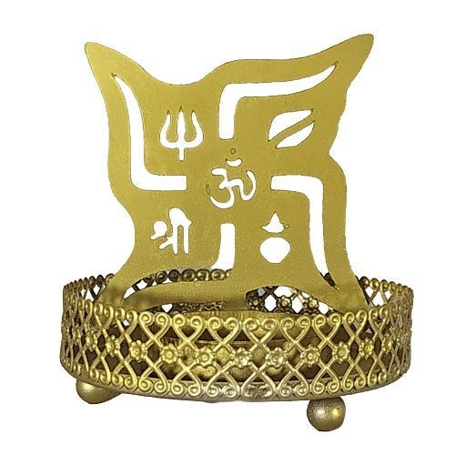 Indo Essentials-Handmade Decorative Tealight Candle Holder for Home Decoration Stand with Candle for Pooja/Home Decor/Aspesious Diwali Gift/Gift Item 1 -Decorative Tealight Holder (Gold