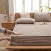 CFYCYHDZHT Bottom Sheets,Thick Quilted Non Slip Mattress Protector, for The Elderly Kids Bedroom Solid Color Water Proof Urinary Bed Cover Khaki 180200cm+30cm view 1
