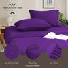 Emperor Size 4-Piece Sheet Set - Hotel Luxury 400-Thread-Count Egyptian Cotton Extra Soft Bed Sheets - Deep Pocket fits up to 14-16 inch Mattress (Solid, Purple) view 3