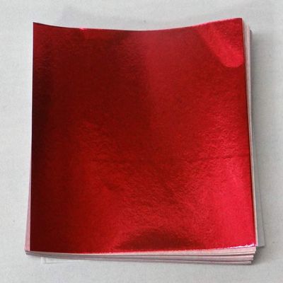 Candy Molds N More Red Confectionery Foil Wrappers, 125 Sheets (5 1/2" x 7 1/4")
