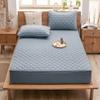 CFYCYHDZHT Cozy T-Shirt Soft,Thick Quilted Non Slip Mattress Protector, for The Elderly Kids Bedroom Solid Color Water Proof Urinary Bed Cover Light Green 135200cm+30cm view 4