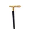 37 Wooden Walking Cane | Walking Stick Beautiful Brass Golden & Black Wooden Head Walking Stick for Men and Women view 4