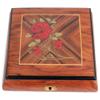 Splendid Matte Finish Rose Sorrento Italian Inlaid Music Box/Jewelry Box with Customizable Tune Options view 2