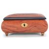 Splendid Matte Finish Rose Sorrento Italian Inlaid Music Box/Jewelry Box with Customizable Tune Options view 3
