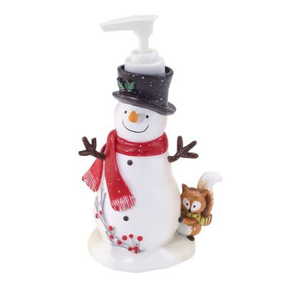 Avanti Linens - Soap Dispenser/Lotion Pump, Durable Bathroom Accessories, Guest Bathroom Essentials, Holiday Home Decor (Friends Gather Collection)