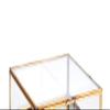 Napa Home & Garden Arwen Large Antique Brass & Glass Decorative Display Box 8" x 8" x 3" Home Premium Luxury Keepsakes Mementos Wedding Anniversary Treasures Jewelry Holder Decor Decoration Large view 2