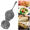 6.5in Tortilla Press NonStick Maker Cast Iron Tortillas Dough Pressing Tools Kitchen Supplies Gray Flat Base Bakeware Tool view 4