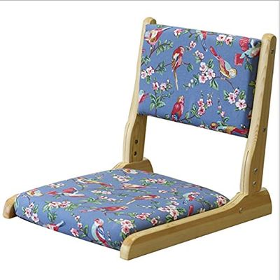 JINCAN Tatami Chair and Chair Folding Chair Bed, Windows, Back, Back, Chair, Legs, Lazy seat Solid Wood Bench (Color : B)