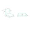 JINCAN Tatami Chair and Chair Folding Chair Bed, Windows, Back, Back, Chair, Legs, Lazy seat (Color : B) view 3