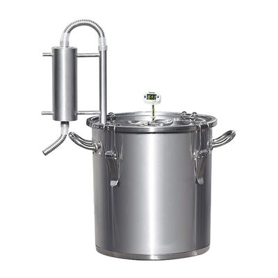 304 Compound bottom HOT wine distiller household microwave gas dual-use distiller brewing tools beer wine brandy vodka brewing machine equipment (12L)