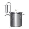304 Compound bottom HOT wine distiller household microwave gas dual-use distiller brewing tools beer wine brandy vodka brewing machine equipment (12L) view 1