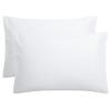 800 Thread Count 100% Cotton Sheets - 3-Piece RV King Size Sets, Luxury Sateen Sheets, 1 Fitted Sheet and 2 Pillowcase, Fits Mattress Upto 18" Deep Pocket - White view 2