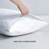 800 Thread Count 100% Cotton Sheets - 3-Piece RV King Size Sets, Luxury Sateen Sheets, 1 Fitted Sheet and 2 Pillowcase, Fits Mattress Upto 18" Deep Pocket - White view 3