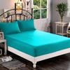 800 Thread Count 100% Cotton Sheets - 3-Piece Short Queen Size Sets, Luxury Sateen Sheets, 1 Fitted Sheet and 2 Pillowcase, Fits Mattress Upto 18" Deep Pocket - Turquoise view 1
