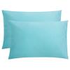 800 Thread Count 100% Cotton Sheets - 3-Piece Queen Size Sets, Luxury Sateen Sheets, 1 Fitted Sheet and 2 Pillowcase, Fits Mattress Upto 21" Deep Pocket - Aqua view 2