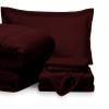 7 Piece Bed-in-A-Bag Comforter & Sheet Set 15" Deep Pocket, 100% Egyptian Cotton Cal-King Size, Wine, Sets Include - 1Comforter, 1Flat Sheet,1Fitted Sheet, 2Pillowcase & 2Pillowsham view 1