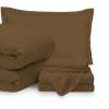 7 Piece Bed-in-A-Bag Comforter & Sheet Set 18" Deep Pocket, 100% Egyptian Cotton Full Size, Taupe, Sets Include - 1Comforter, 1Flat Sheet,1Fitted Sheet, 2Pillowcase & 2Pillowsham view 1