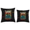 40th Birthday 40 Year Old Limited Edition Vintage 480 Months Throw Pillow view 3