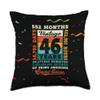 46th Birthday 46 Year Old Limited Edition Vintage 552 Months Throw Pillow view 1