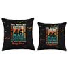 46th Birthday 46 Year Old Limited Edition Vintage 552 Months Throw Pillow view 3