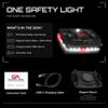 Guardian Angel Elite Series Safety Light, Beacon Device (White Front & White/Red Rear) Rechargeable, Magnetic, Hands-Free Wearable & Mountable LED Flashlight For First Responders, Firefighter & Rescue view 4