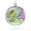 1928 Georgia O'Keeffe Two Calla Lilies on Pink Glass Ball Christmas Ornament 4 Inches view 1