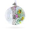 1928 Georgia O'Keeffe Two Calla Lilies on Pink Glass Ball Christmas Ornament 4 Inches view 4