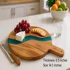 AKRILANE Acacia Wood Cheese Board with Handle  Handmade Charcuterie Board with Blue Resin River  Luxury Serving & Cutting Board for Kitchen, Entertaining, and Home Dcor view 2