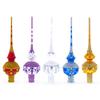 Dimensional Roses on Champagne Glass Christmas Tree Topper 11 Inches view 4