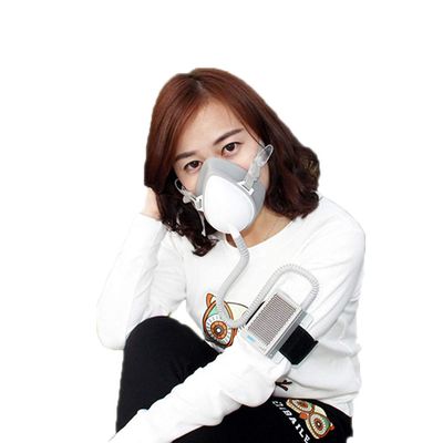 Personal Wearable Electrical Air Purifying Mask with Fan HEPA Filter, air purifying mask powered air purifying respirator, Molipow