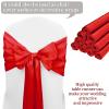 10-Pack Red 12 x 108 inches Long Premium Satin Table Runner for Wedding, Decorations for Birthday Parties, Banquets, Graduations, Engagements, Table Runners fit Rectange and Round Table view 3