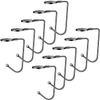 Christmas Stocking Holders Christmas Stockings Hooks Hanger Clip Non-Slip Safety Fireplace Hooks Mantel Hooks for Christmas Party Decoration (Black, 10) view 1