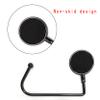 Christmas Stocking Holders Christmas Stockings Hooks Hanger Clip Non-Slip Safety Fireplace Hooks Mantel Hooks for Christmas Party Decoration (Black, 10) view 3