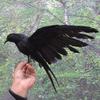 XYHJK Feather Crow, Halloween Crow Decoration Props, Artificial Bird Fake Crow Party Holiday Holiday Black Feather Bird Props (Color : 1) view 3